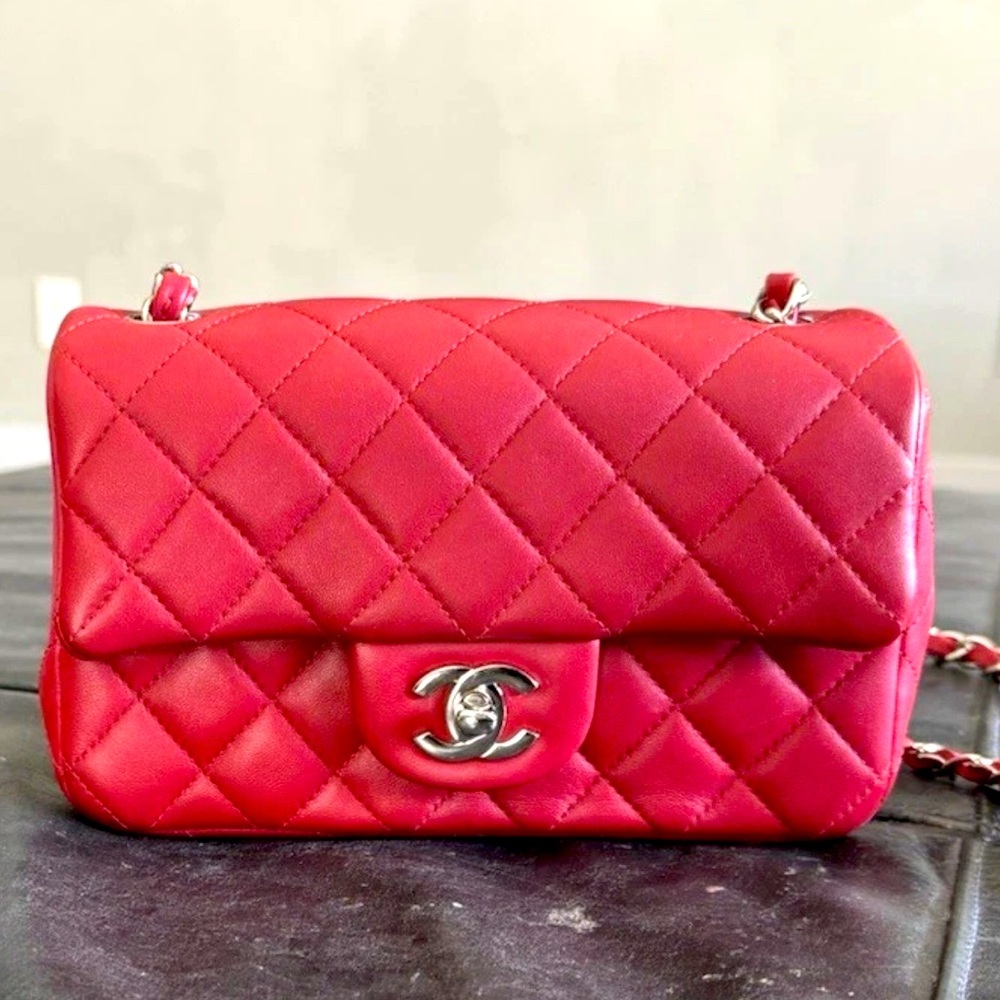 Chanel Classic Red Crossbody Bag